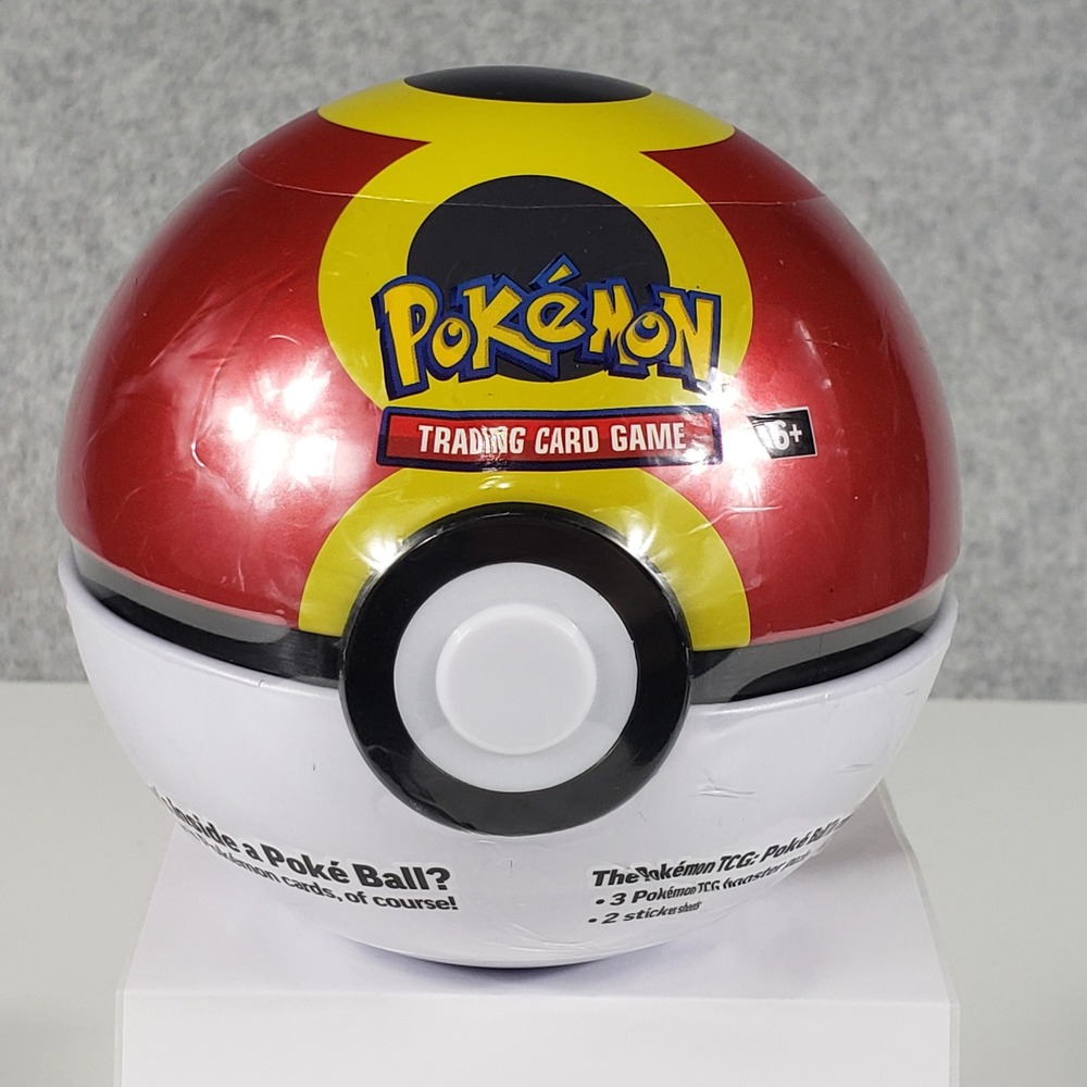 Collectible Pokemon TCG Repeat Ball Tin D25 Red Yellow Sealed‎ 3 Booster Packs